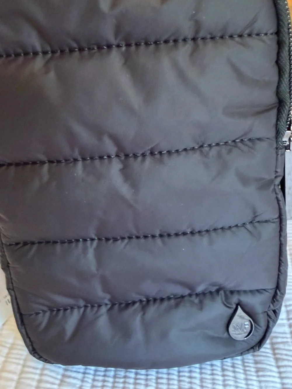 Wonderful Black Quilted Crossbody Phone Bag/ water bottle bag - Picture 4 of 8